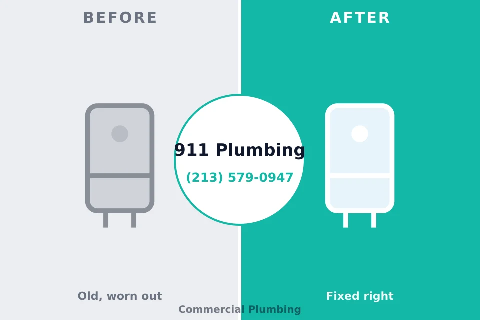 Before and after: plumbing repair Falling Waters, WV